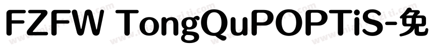 FZFW TongQuPOPTiS字体转换